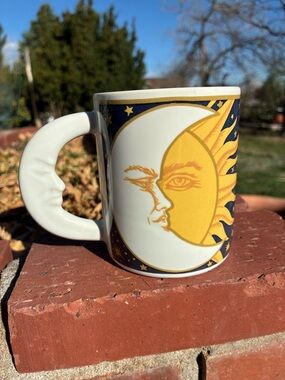 Vitromaster Galaxy Stoneware Mug - stars, moon and sun